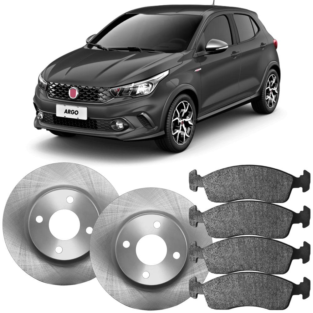 Detalhes do Kit Pastilha Disco Dianteiro Sólido Fiat Argo 1.0 6V 17 a 23