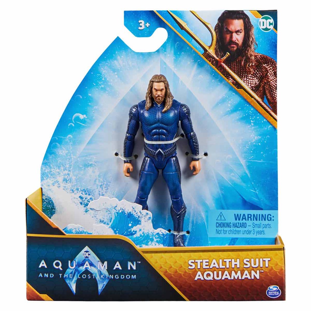 Boneco Aquaman Traje Furtivo 10cm com Acessórios - Filme em Oferta na Shopee