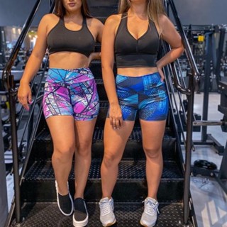 Kit c/ 03 Short Feminino Suplex Yoga/Fitness/Academia/Ciclista