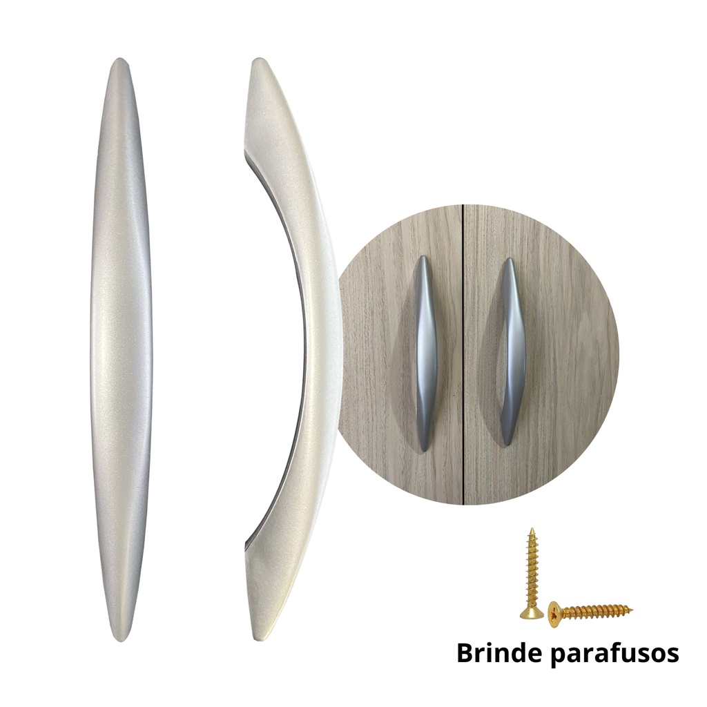 Puxador de Gavetas Portas Armários Guarda Roupas Móveis Alça Hamburgo 128mm em Oferta na Shopee