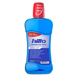 Antisséptico Bucal Hillo Menta Leve 500ml Pague 300ml
