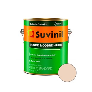Tinta Acrílica Rende e Cobre Muito Areia Fosco 3,6L - SUVINIL