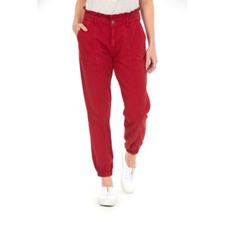 Calça Feminina Sarja New Malaga Polo Wear Vermelho Medio