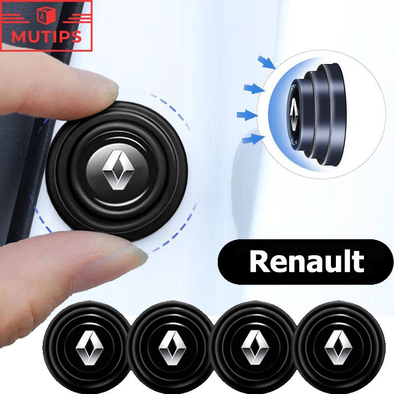 Renault 1/4/8/12Pcs Autocolante Anti-Choque Para Porta De Carro De Borracha De Silicone Ruído Clio Fluence Duster Megane 2 Sandero Kwid Logan Captur Scenic Kiger Koleos em Oferta na Shopee