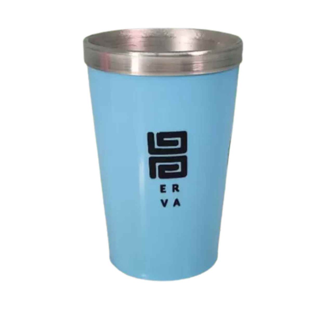 Cuia Copo Termico Tereré Mate CALDERETA CALDERETA 300ml AZUL BEBE