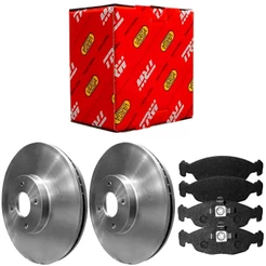 Kit Pastilha Disco Freio Gm Prisma 2009 A 2013 Dianteiro Trw