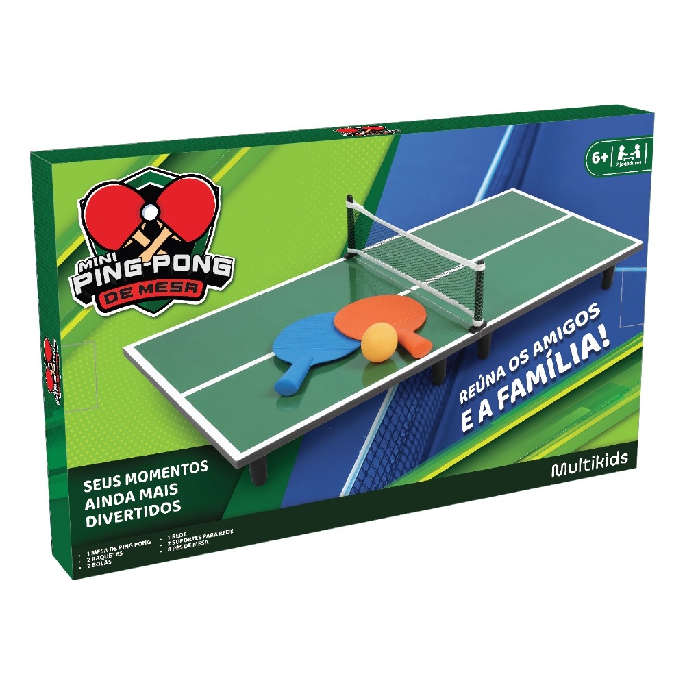 Jogo Mini Ping Pong de Mesa Multikids - BR2071 em Oferta na Shopee