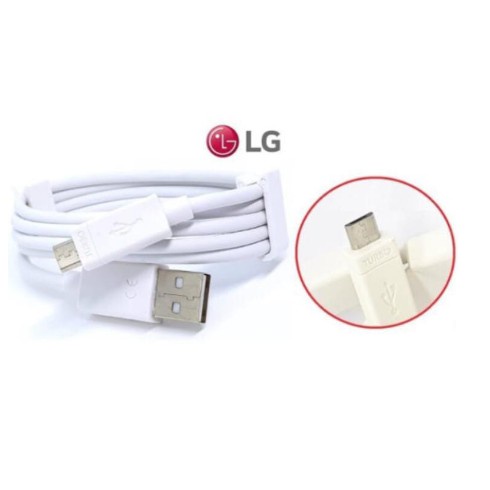 Cabo LG V8 Turbo ORIGINAL K4 K8 K9 K10 Pro K11 K12 LG K22 Plus K40s Cabo Micro Usb Turbo Cabo Carregador V8 - detalhe
