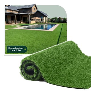 Grama Sintética para Decoração Jardinagem Artificial 2m