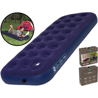 Colchão De Ar Inflável Multiuso Solteiro 100kg Com Fole Mor 009071 em Oferta na Shopee
