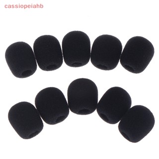 (cassiopeiahb) 10pcs Prático Microfone De Ouvido Preto Pequeno Fone Com Espuma De Esponja