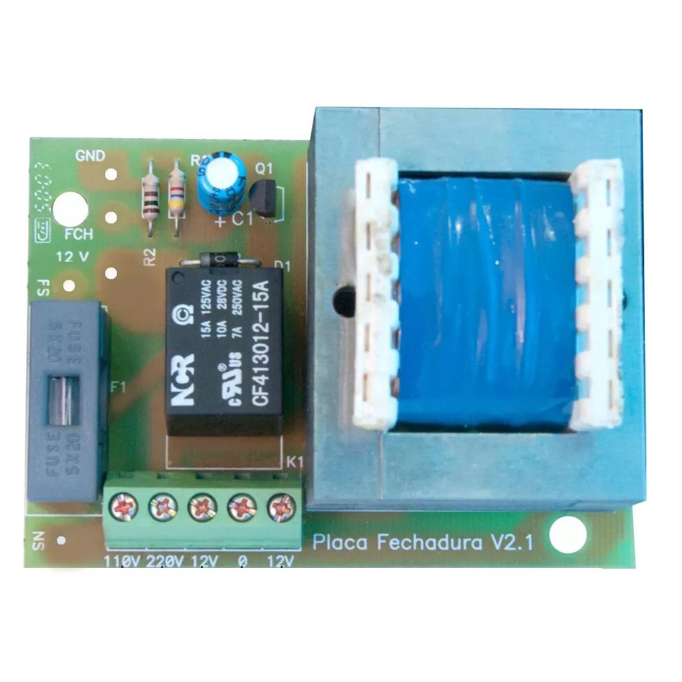 Placa para Acionamento de Fechadura Portão Eletrônico Rossi