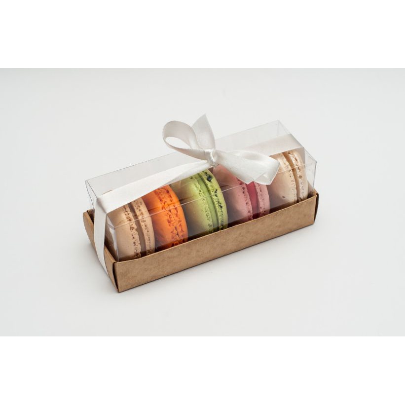 Embalagem para 6 Macarons - Kraft - Ref. CR5MK -  12,5x4,5x5 - 6 Unidades - San Felipo - Rizzo - Stationery
