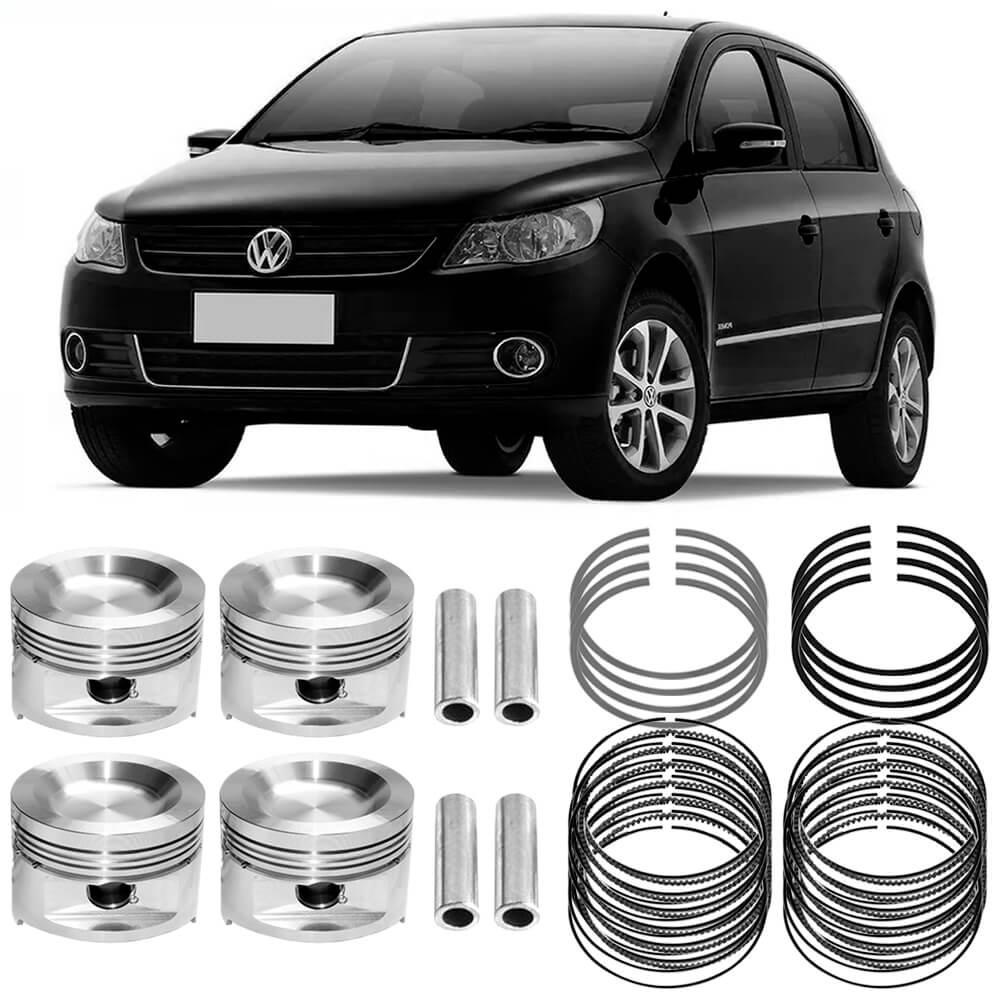 Kit Pistão Anel STD Gol G4 G5 G6 G7 1.6 8V 2005 a 2018 Flex Metal Leve SPA9298