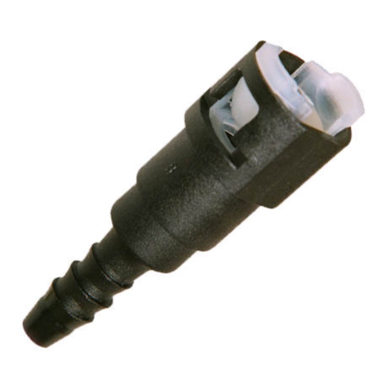 Conector Engate Rápido Reto  Sistema Combustível Flange Tampa Bomba 3/8"x 5/16" Trava Branca QC005