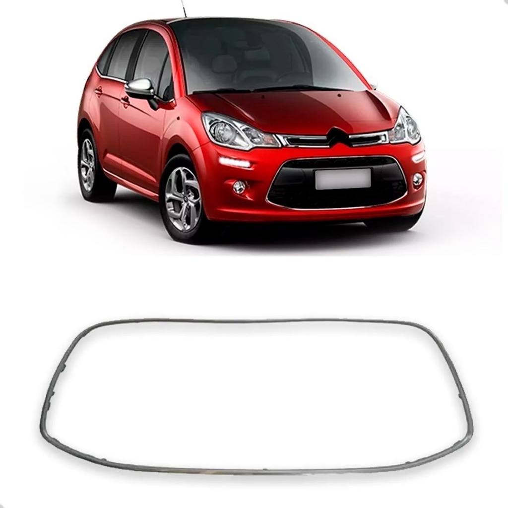 Friso Grade Parachoque Dianteiro C3 2013 a 2020 Cinza em Oferta na Shopee