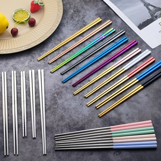 Treinamento De Pauzinho Hashi De Coreano Japonês Aço Inox Para dourado Crianças Adultas Infantil Um Par em Oferta na Shopee