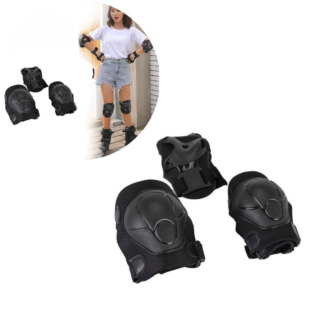 Kit Proteção Infantil Skate Patins Bike | Capacete Joelheira Cotoveleira Segurança Completa