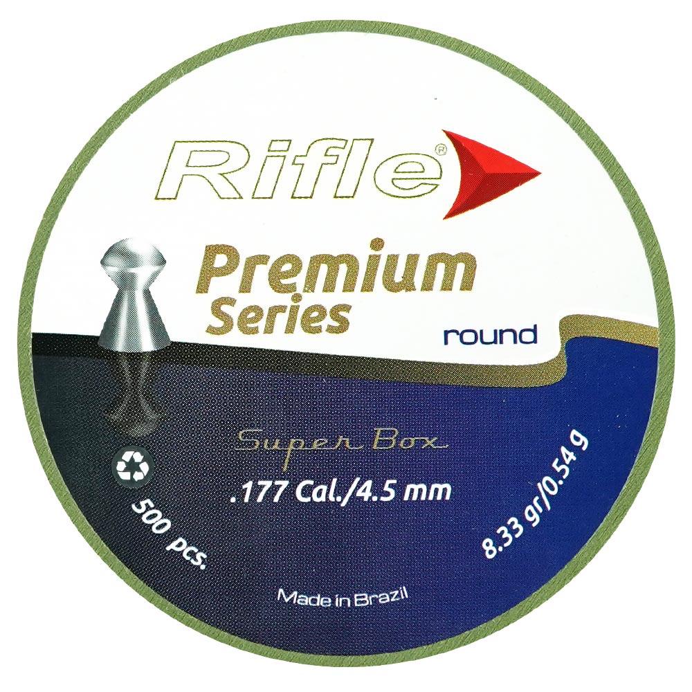 Chumbinho Rifle Premium Series Round 4.5mm 500un Super Box - Sports & Outdoors