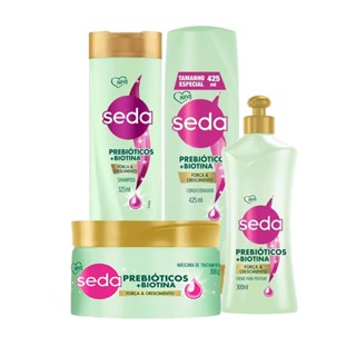 Kit Seda Prebióticos + Biotina 4 Unidades