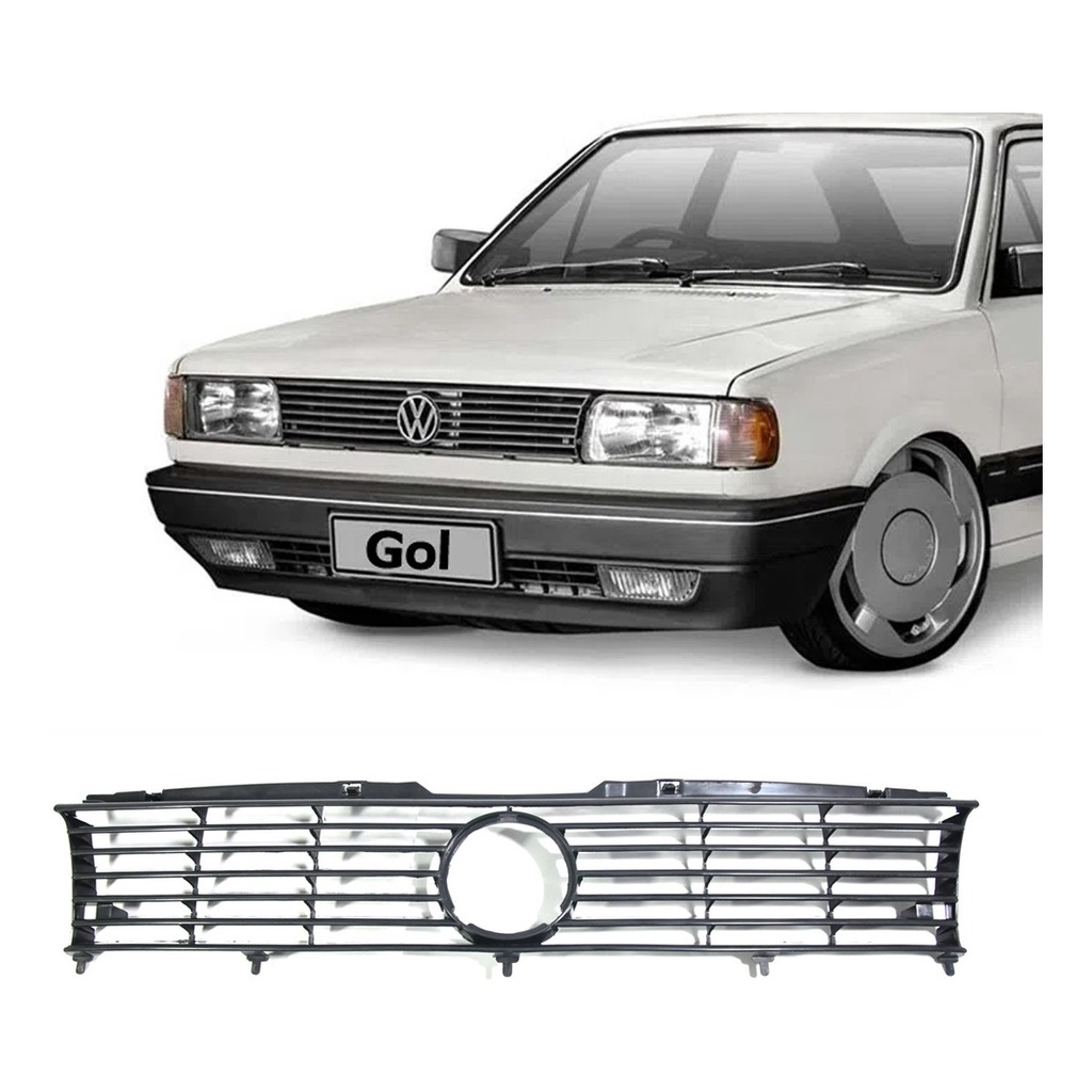 Grade Frontal Preta Volkswagen Gol Quadrado 1991/1994
