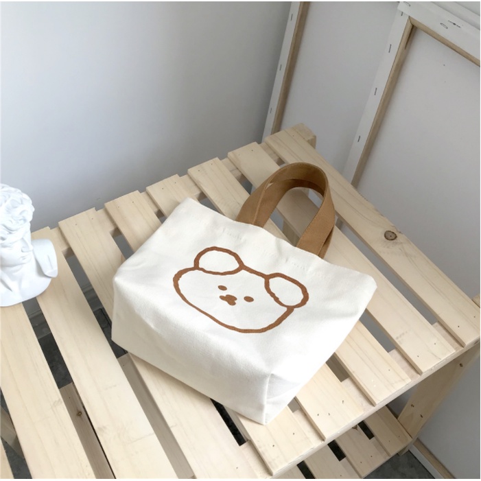 ️ Bolsa de lona com zíper estilo japonês ️ Bolsa de lona Bolsa de lona Bolsa de compras com zíper Bolsa de almoço Bolsa 