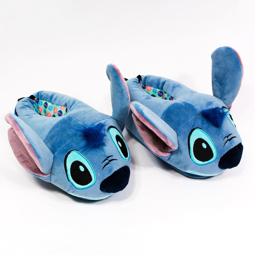 PANTUFA INFANTIL STITCH TAMANHO G (39/40/41) ZONA CRIATIVA