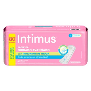 Protetor Diário Intimus Cuidado Avançado com Indicador de Troca 80 Unidades