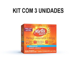 Kit Metamucil Sabor Laranja C/ 3Un De 10 Envelopes Cada