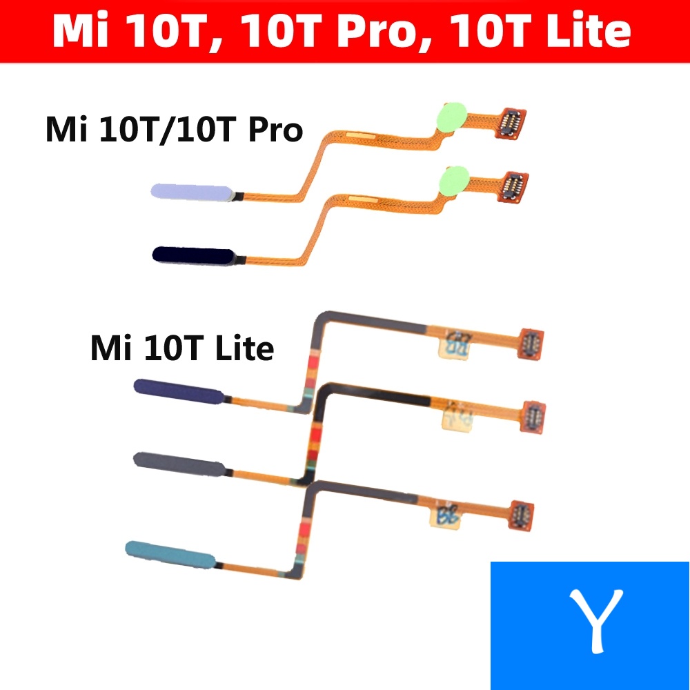 Para Xiaomi Mi 10T Pro Botão Home Fita Touch ID Sensor de Impressão Digital Cabo Flex Para Xiaomi Mi 10T Lite 5G Reparação Smartphone