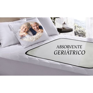 Kit 2 Protetores Higiênicos p Cama Lavável Geriátrico 90x100
