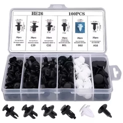 Kit 100 Presilhas Grampos Fixadores Automotivo Acabamento