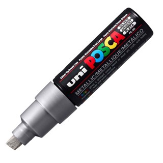 Caneta Posca PC-8K prata Uni-Ball