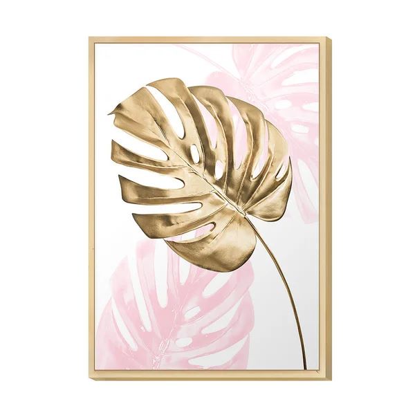 Quadro Decorativo para Quarto de Casal 30x40cm Costela Adão Rose Gold Moldura Caixa Pinus - Hugart