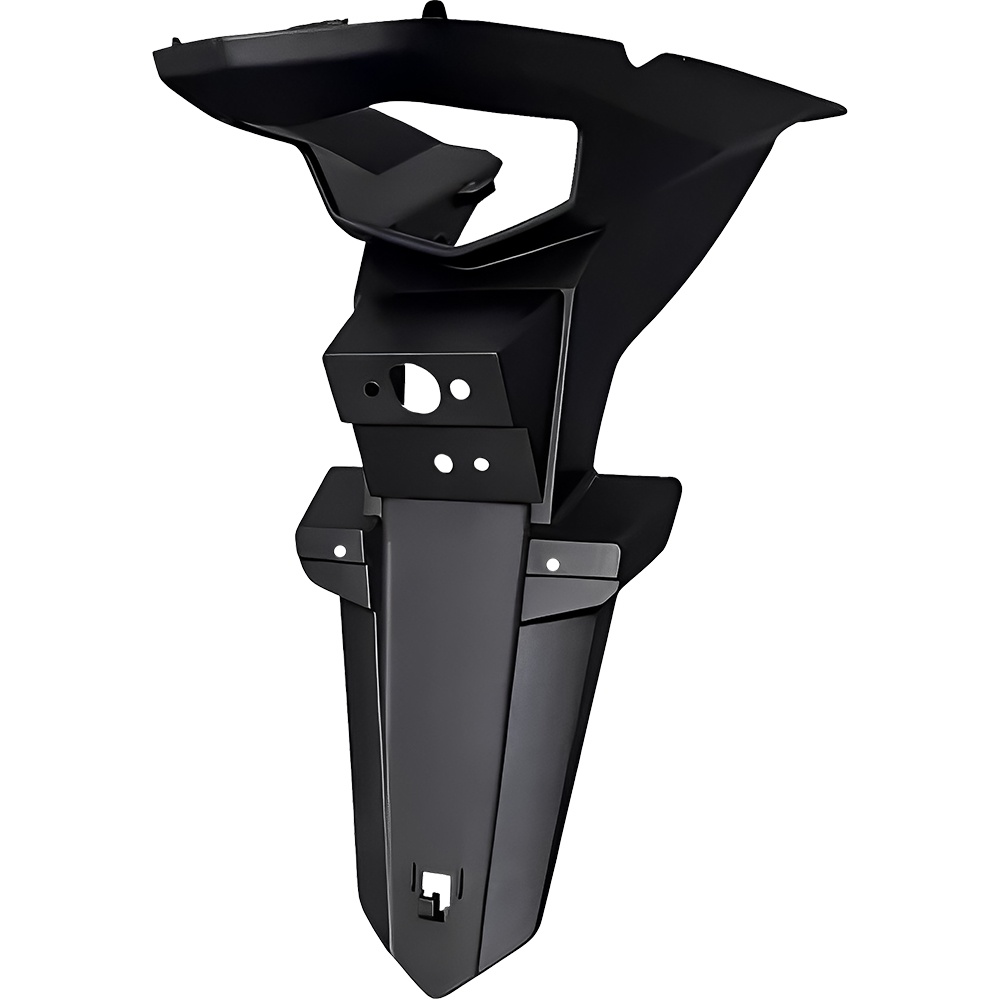 PARALAMA TRASEIRO SUPORTE DA PLACA NXR BROS 160 2015 A 2023 PRETO INJETADO