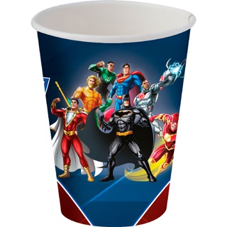 Copo de Papel - Liga da Justiça 180ml - 8 unidades - Festcolor - Rizzo em Oferta na Shopee