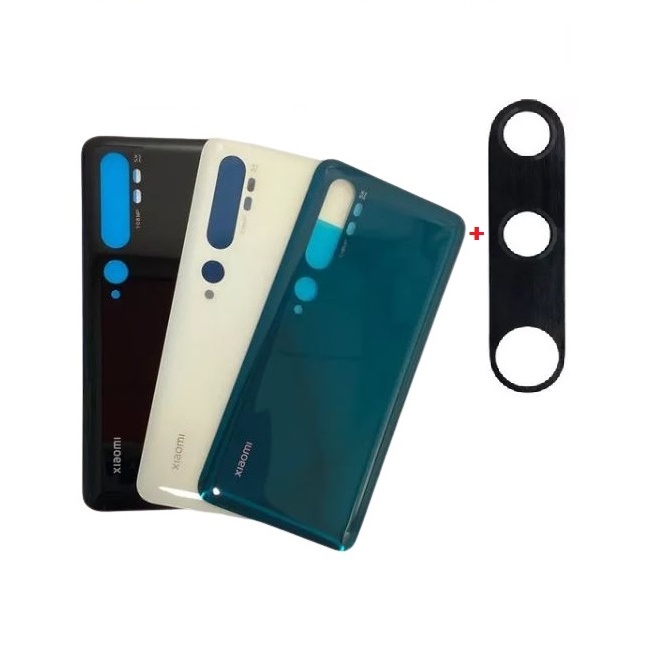 kit Tampa Traseira + Lente de vidro Compativel com Mi Note 10 / Mi Note 10 Pro