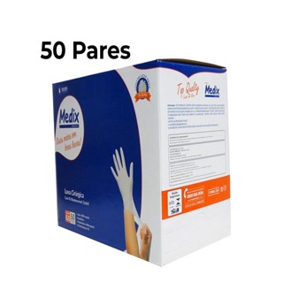 Luva Cirurgica Esteril com po Medix - 50 pares CA 38454