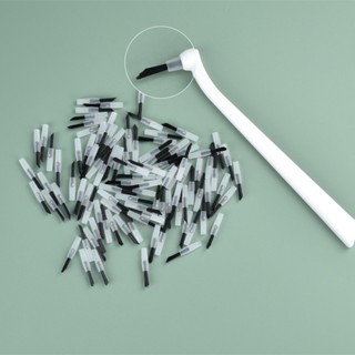 Aplicador Odontológico 1pcs Micro Escova Cabo 100pcs Pincéis Ferramentas Odontológicas