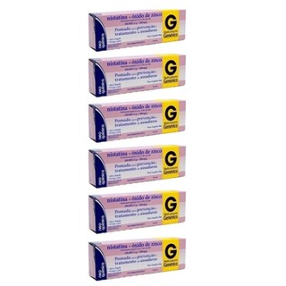 Pomada para assadura Dermodex + Oxido de zinco KIT 6x60g unissex creme = Dermodex