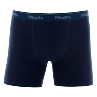 Cueca Boxer Longa Mash Masculina Algodão Cotton Elástico