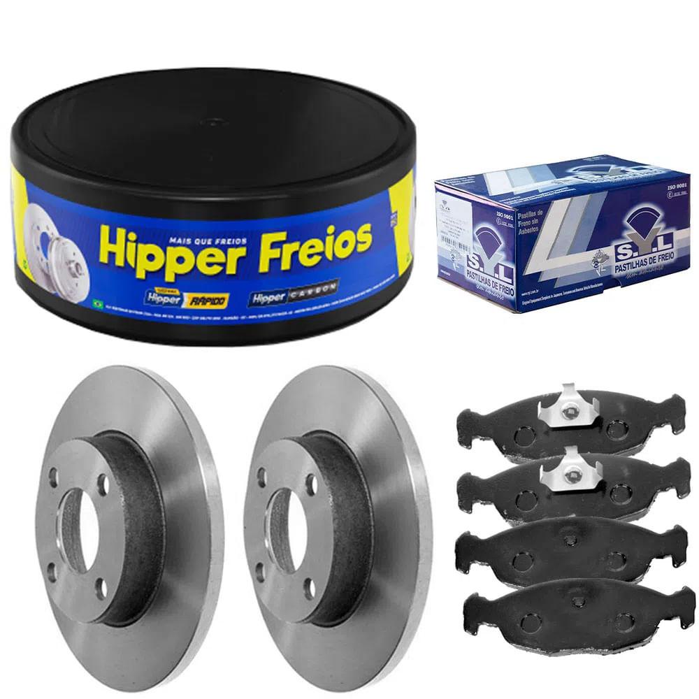 Kit Pastilha Disco Dianteiro Sólido Celta 1.0 2009 a 2014 Sy em Oferta na Shopee