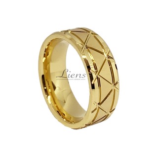 Aliança Avulsa De Tungstênio Banhada A Ouro 18k Modelo Luxo Casamento