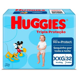 Fralda Huggies Tripla Proteção Mega XXG 32 Unidades