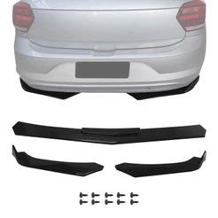 Spoiler Traseiro Front Lip Universal TG Poli Black Piano
