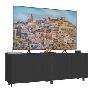 Rack Multimóveis para TV até 50 Polegadas com 4 Portas e Rodízios Multimóveis MP1069 em Oferta na Shopee