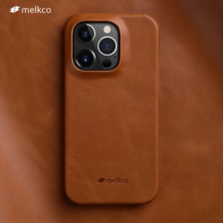 Capa De Couro Melkco Oil Wax Para iPhone 14 Pro Max 15 Plus 12 11 X Xs Xr Luxo Pele De Vaca Traseira Brilhante