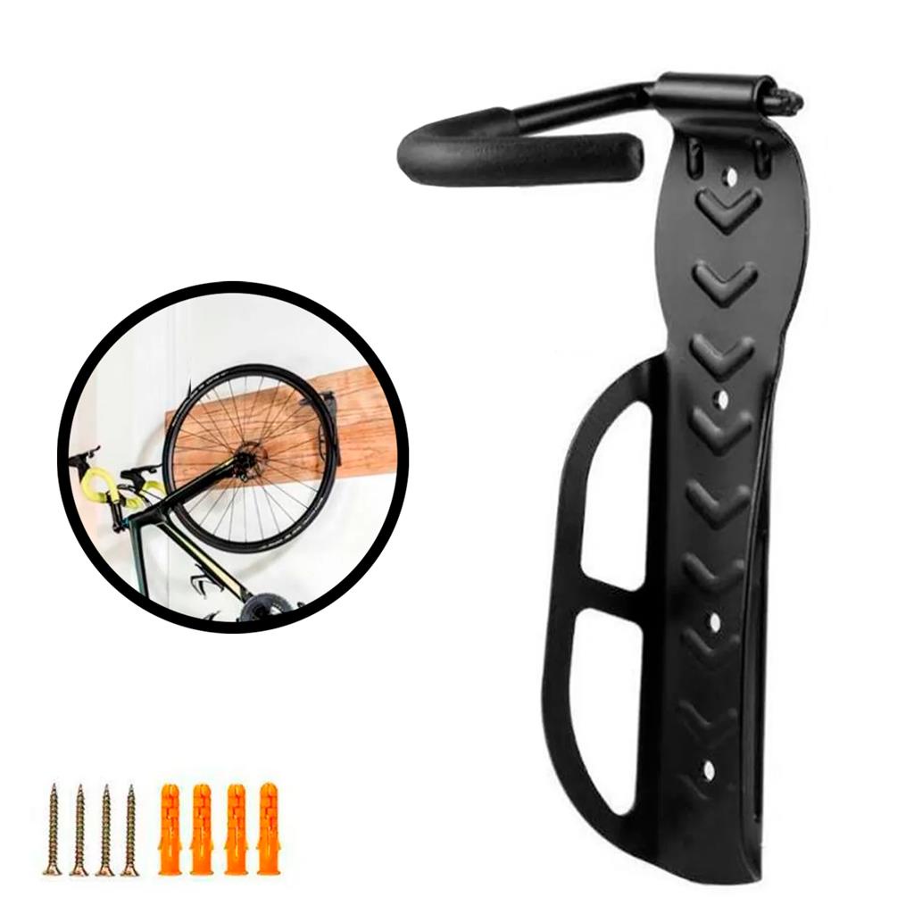 Suporte Vertical De Parede Para Bike Bicicleta Com Apoio Reforcado Resistente