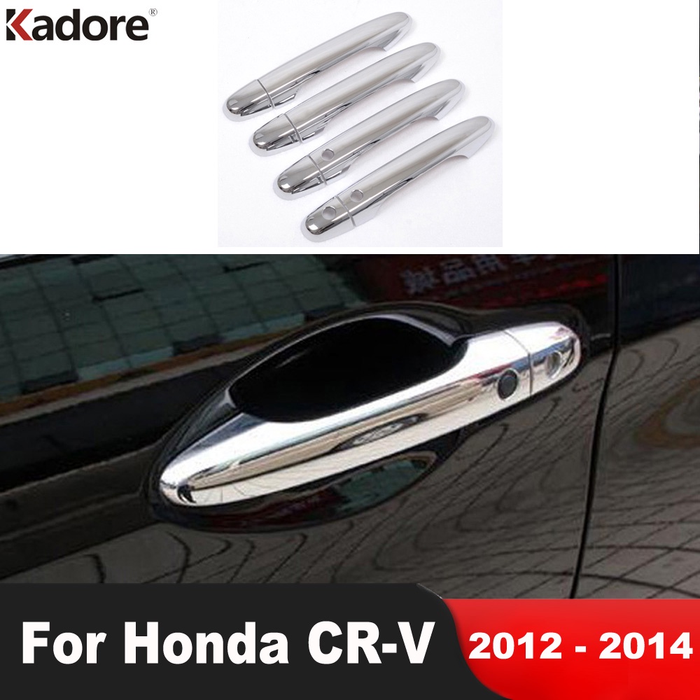 Para Honda CRV CR-V 2012 2013 2014 ABS Chrome Maçaneta Da Porta Lateral Do Carro Capa Guarnição Decoração Moldagem Sobre