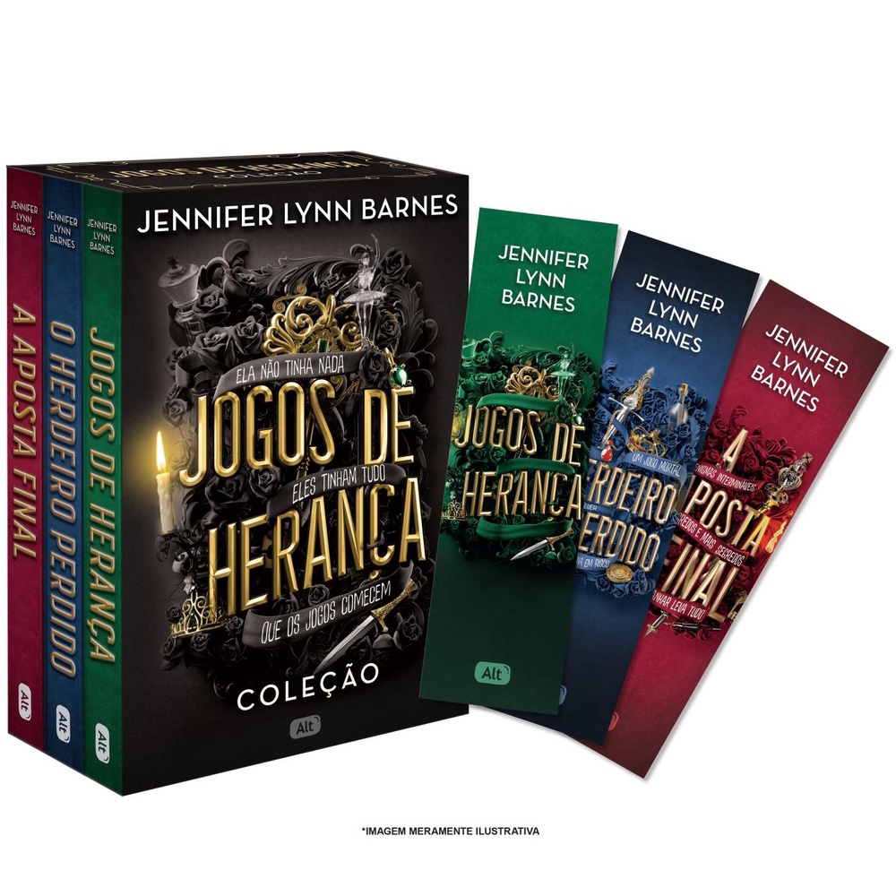 Box Jogos de Herança + (Marcadores) em Oferta na Shopee